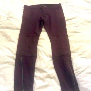 Athleta eggplant cotton leggings size 8